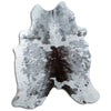 Grey cowhide rug L