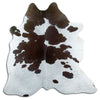 Black and white cowhide rug M
