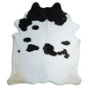 Black and white cowhide rug XXL