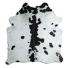 Black and white cowhide rug XL