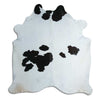 Black and white cowhide rug XL