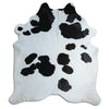 Black and white cowhide rug XXL