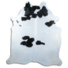 Black and white cowhide rug XXL