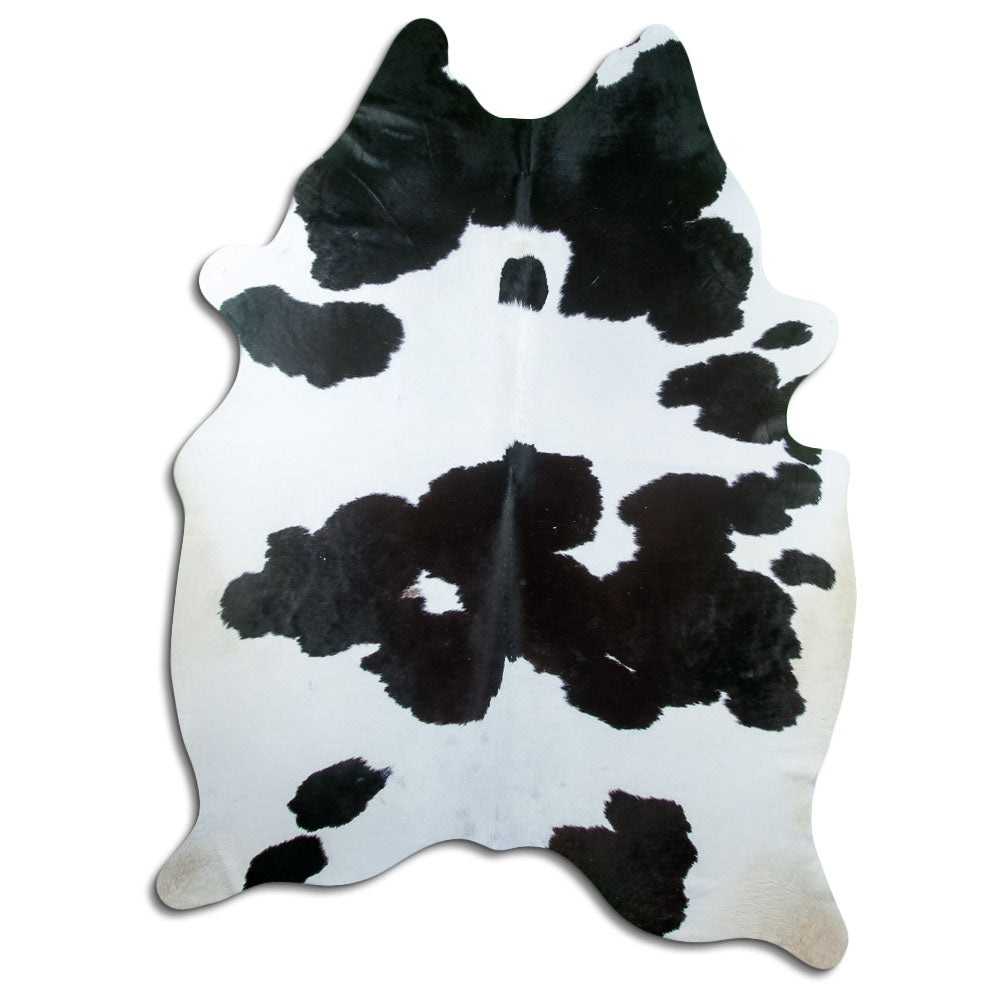 Black and white cowhide rug XXL