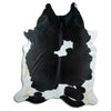 Black and white cowhide rug XXXL