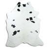 Black and white cowhide rug XL