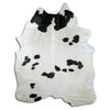 Black and white cowhide rug XXL