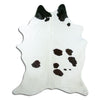 Black and white cowhide rug XL