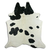 Black and white cowhide rug XXL