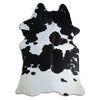 Black and white cowhide rug XXXL