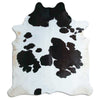 Black and white cowhide rug XXL