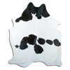 Black and white cowhide rug XL