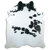 Black and white cowhide rug XXL