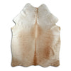Champagne cowhide rug L