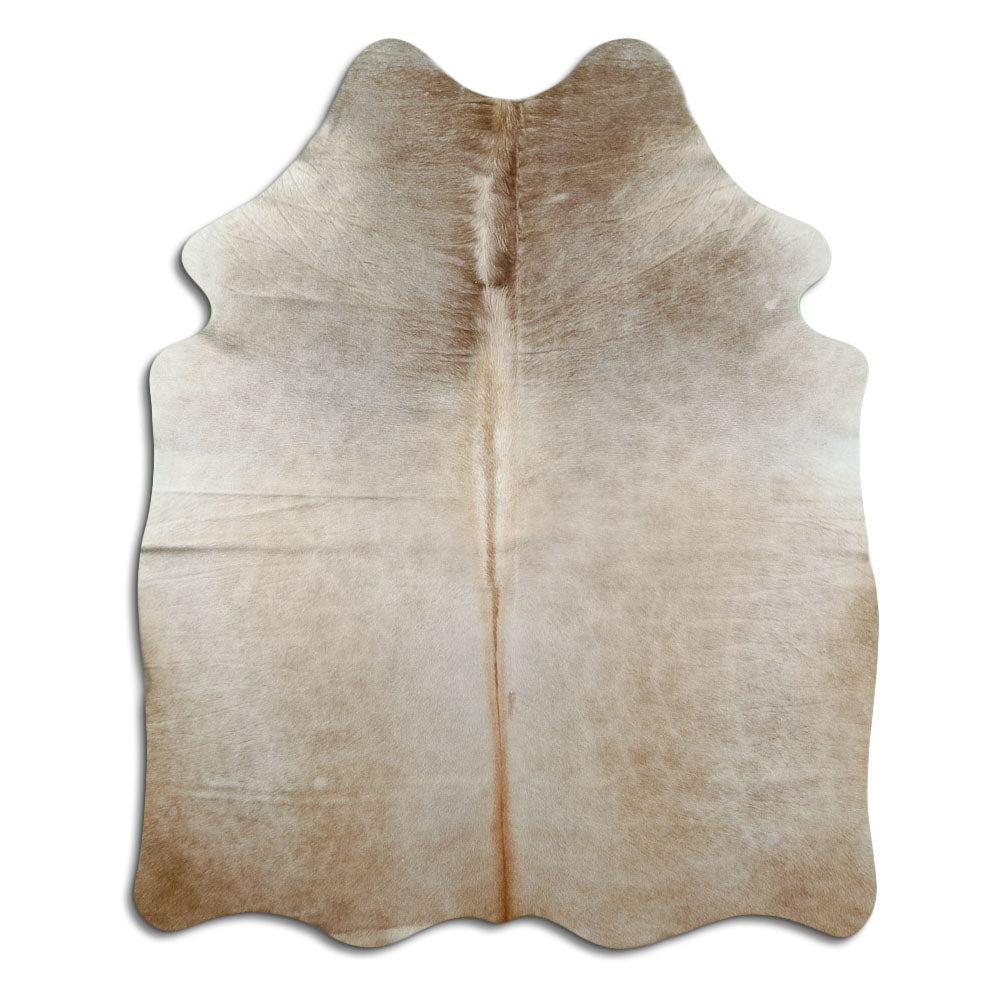 Champagne cowhide rug M