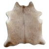 Champagne cowhide rug L