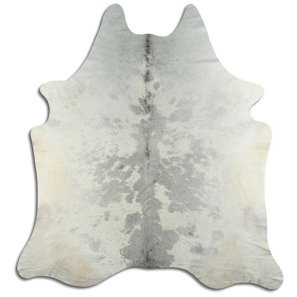 Grey cowhide rug XL