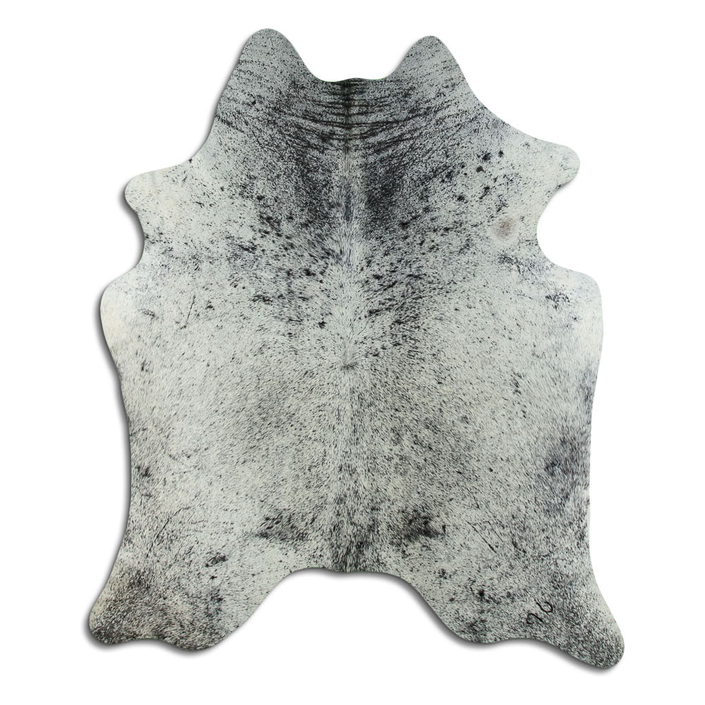 Salt and Pepper Exotic cowhide rug L