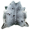Salt and Pepper Exotic cowhide rug L