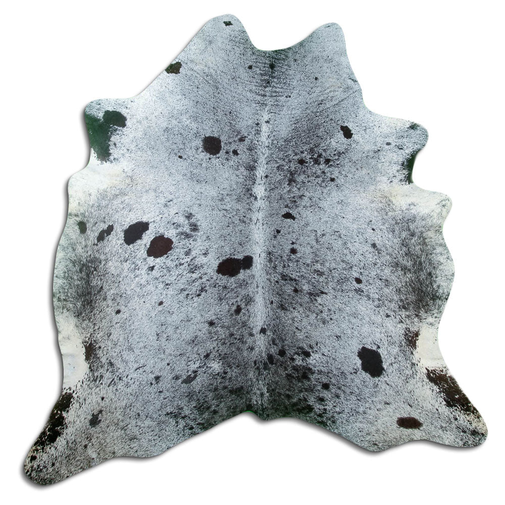 Salt and Pepper Exotic cowhide rug L