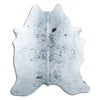 Salt and Pepper Exotic cowhide rug L
