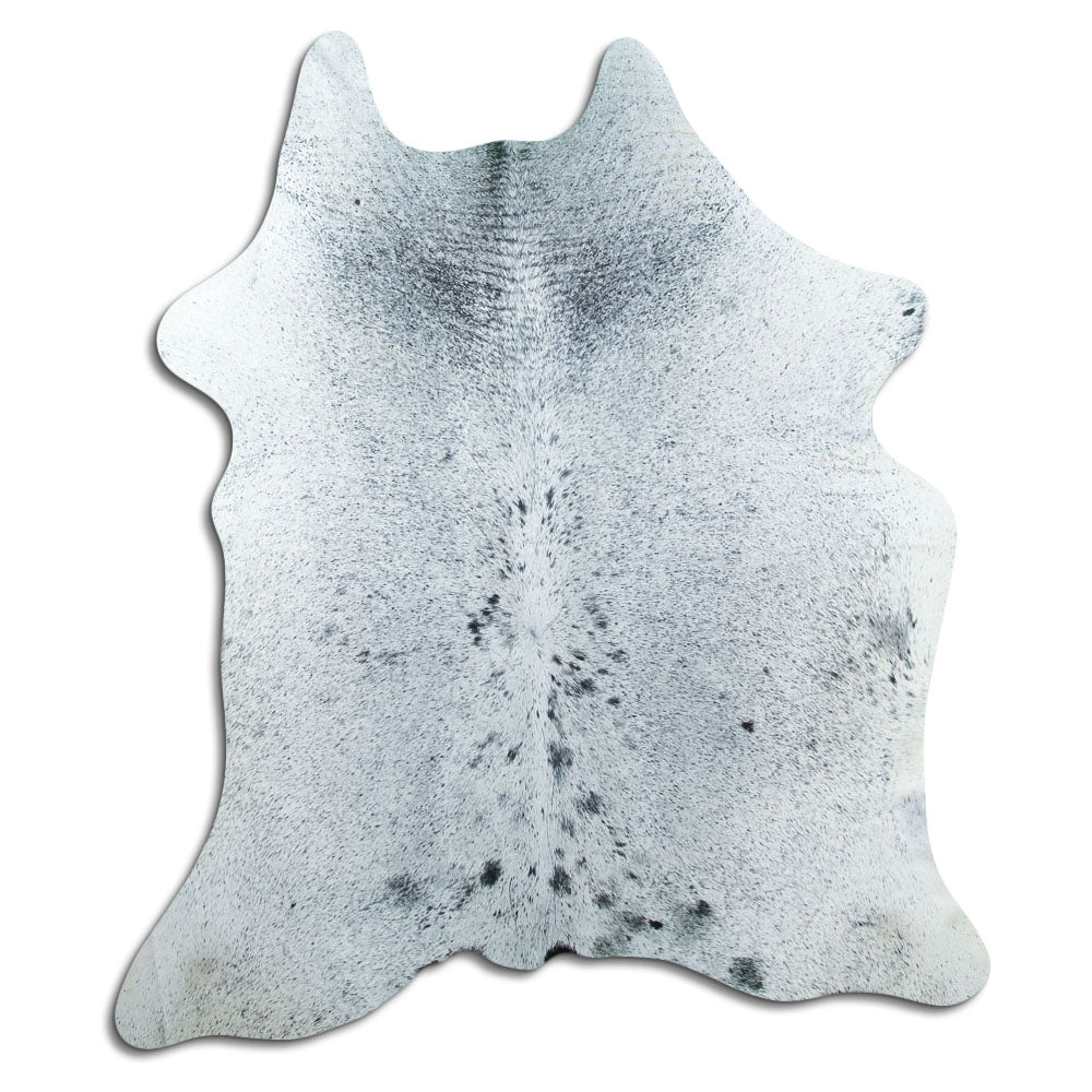 Salt and Pepper Exotic cowhide rug L