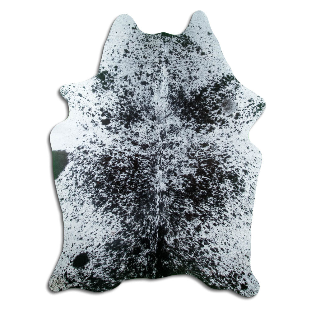 Salt and Pepper Exotic cowhide rug L