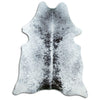 Salt and Pepper Exotic cowhide rug L