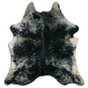 Salt and Pepper Exotic cowhide rug L