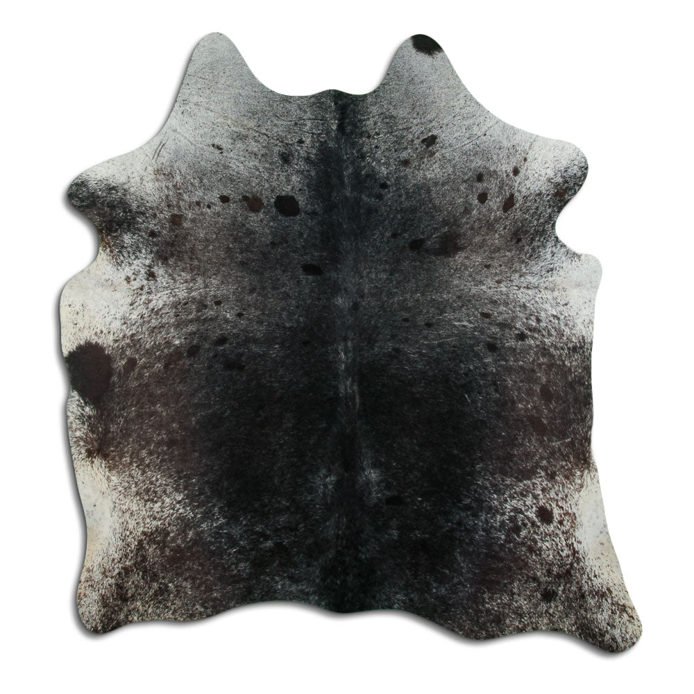 Salt and Pepper Exotic cowhide rug L