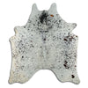 Salt and Pepper Exotic cowhide rug XL