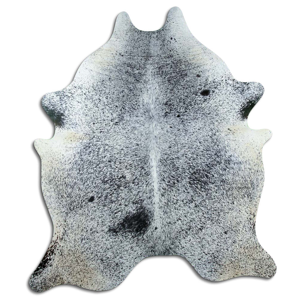 Salt and Pepper Exotic cowhide rug XL