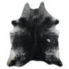 Salt and Pepper Exotic cowhide rug XL