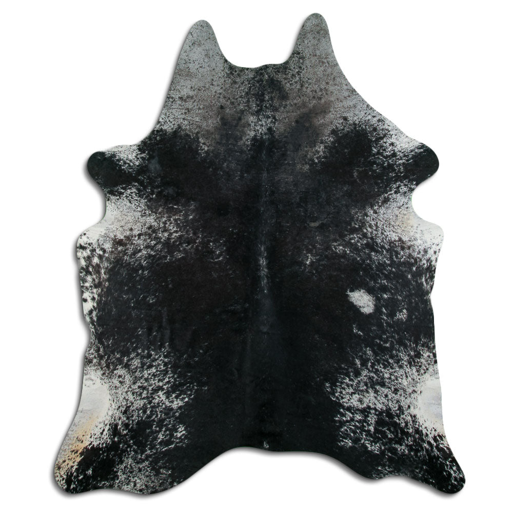 Salt and Pepper Exotic cowhide rug XL