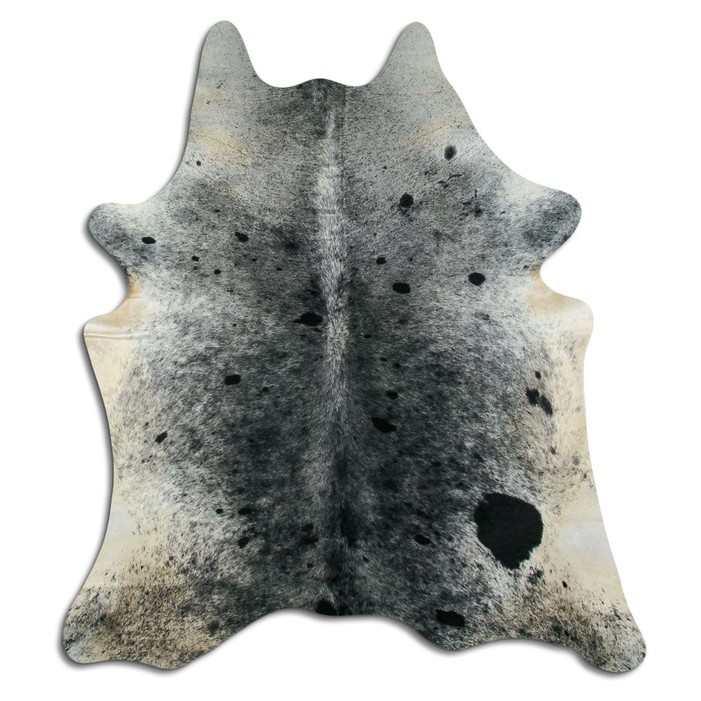 Salt and Pepper Exotic cowhide rug XL