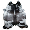 Salt and Pepper Exotic cowhide rug XXXL