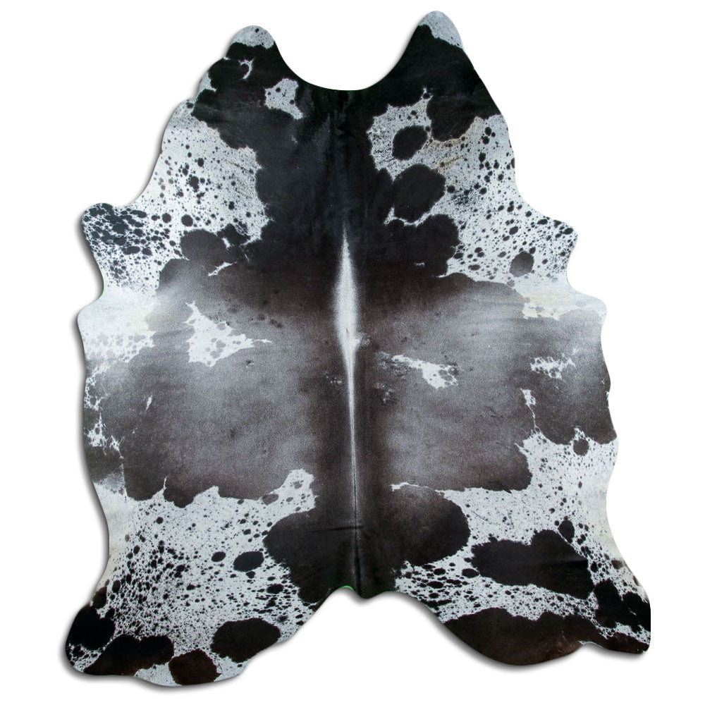 Salt and Pepper Exotic cowhide rug XXXL