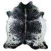 Salt and Pepper Exotic cowhide rug XXL