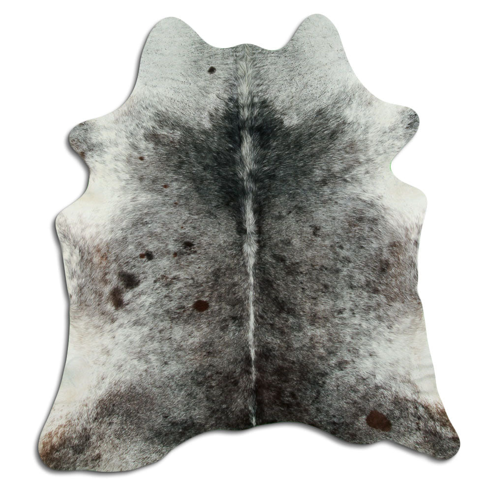 Salt and Pepper Exotic cowhide rug L
