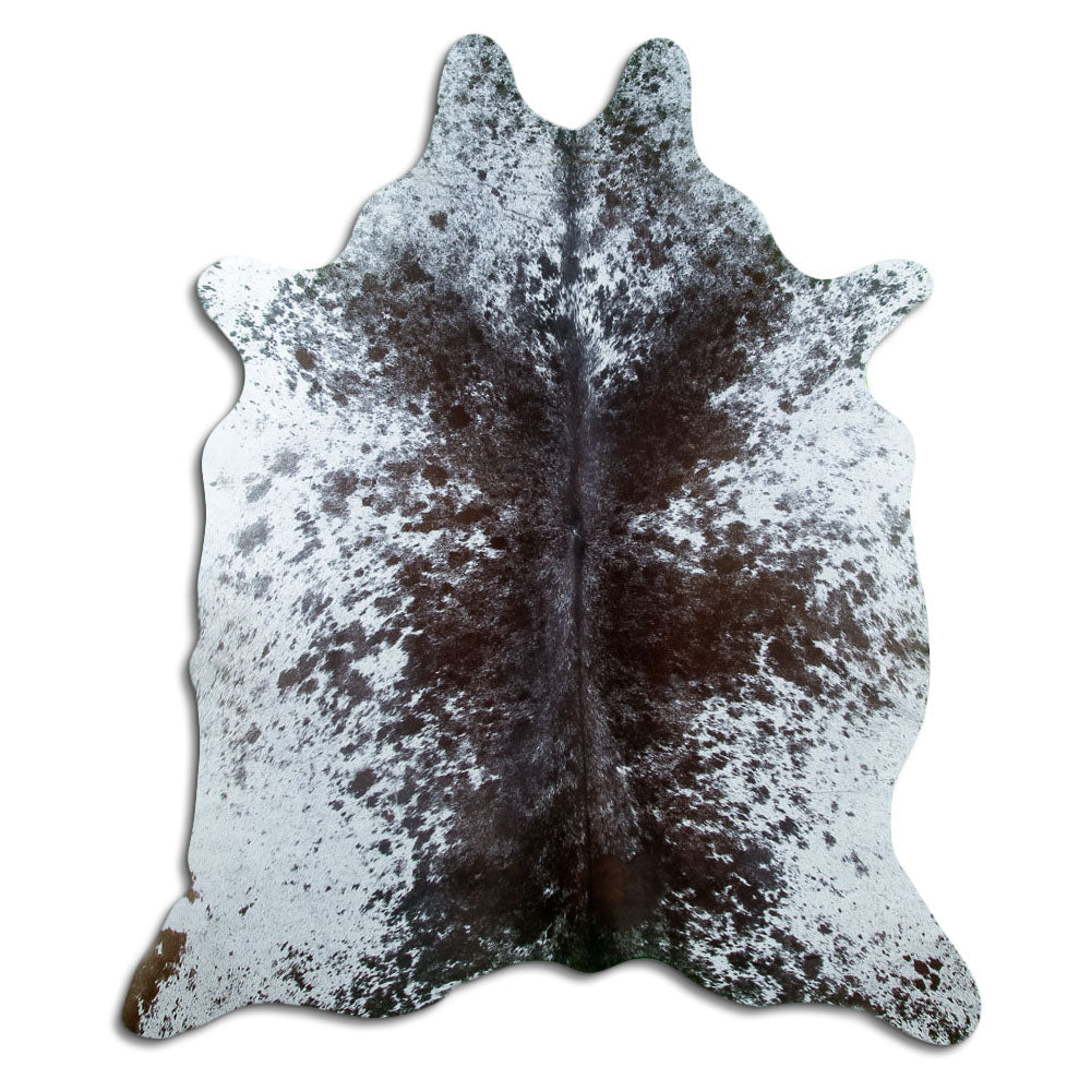 Salt and Pepper Exotic cowhide rug L