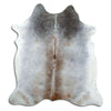 Grey cowhide rug L