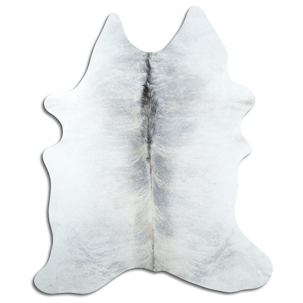 Grey cowhide rug L