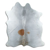 Grey cowhide rug M