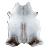 Grey cowhide rug L