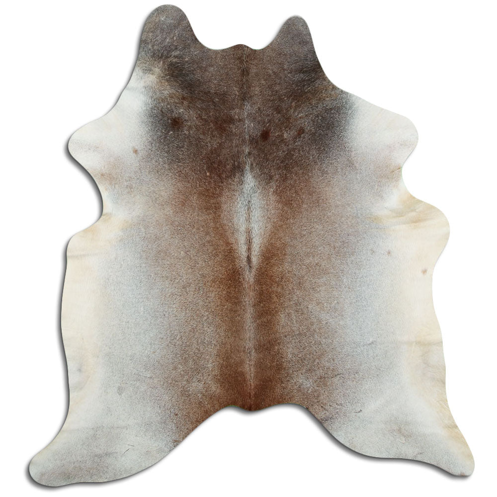 Grey cowhide rug L