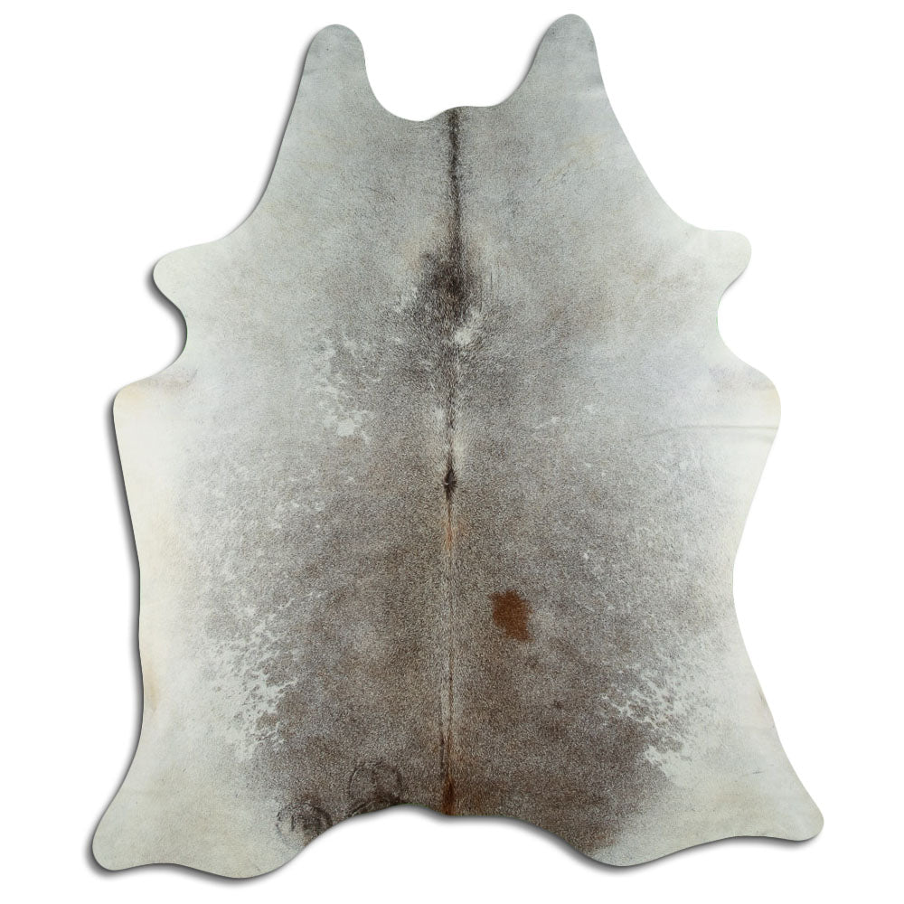 Grey cowhide rug XL