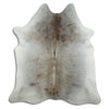 Grey cowhide rug XL