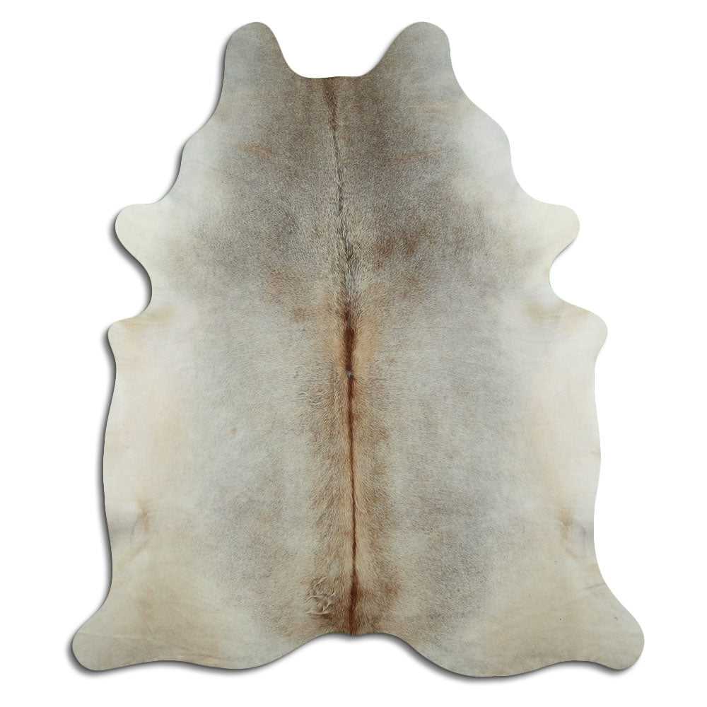 Grey cowhide rug XXL