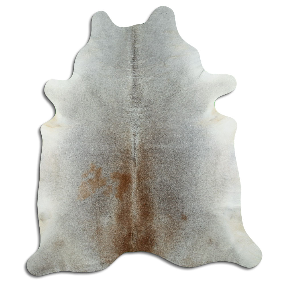 Grey cowhide rug XL