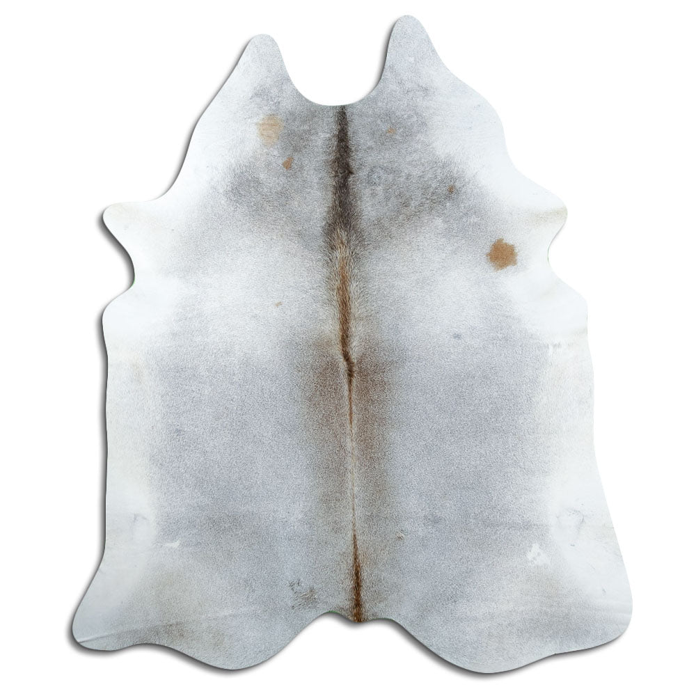 Grey cowhide rug XL